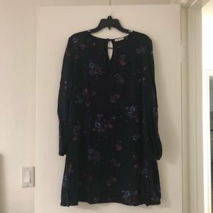 Dex long sleeve black dress